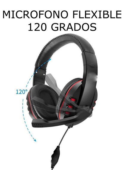 Audifonos Gamer Gm-002 Sonido Y Vibraciòn 360 Grados